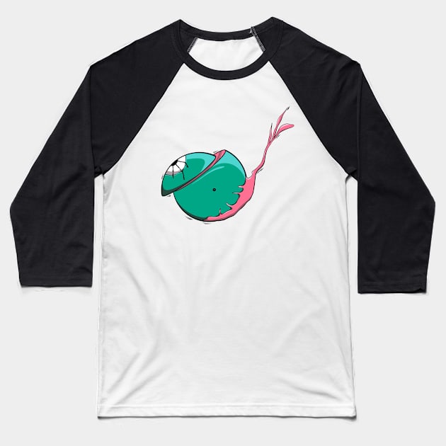 The Eye Monster Baseball T-Shirt by HoussinGui